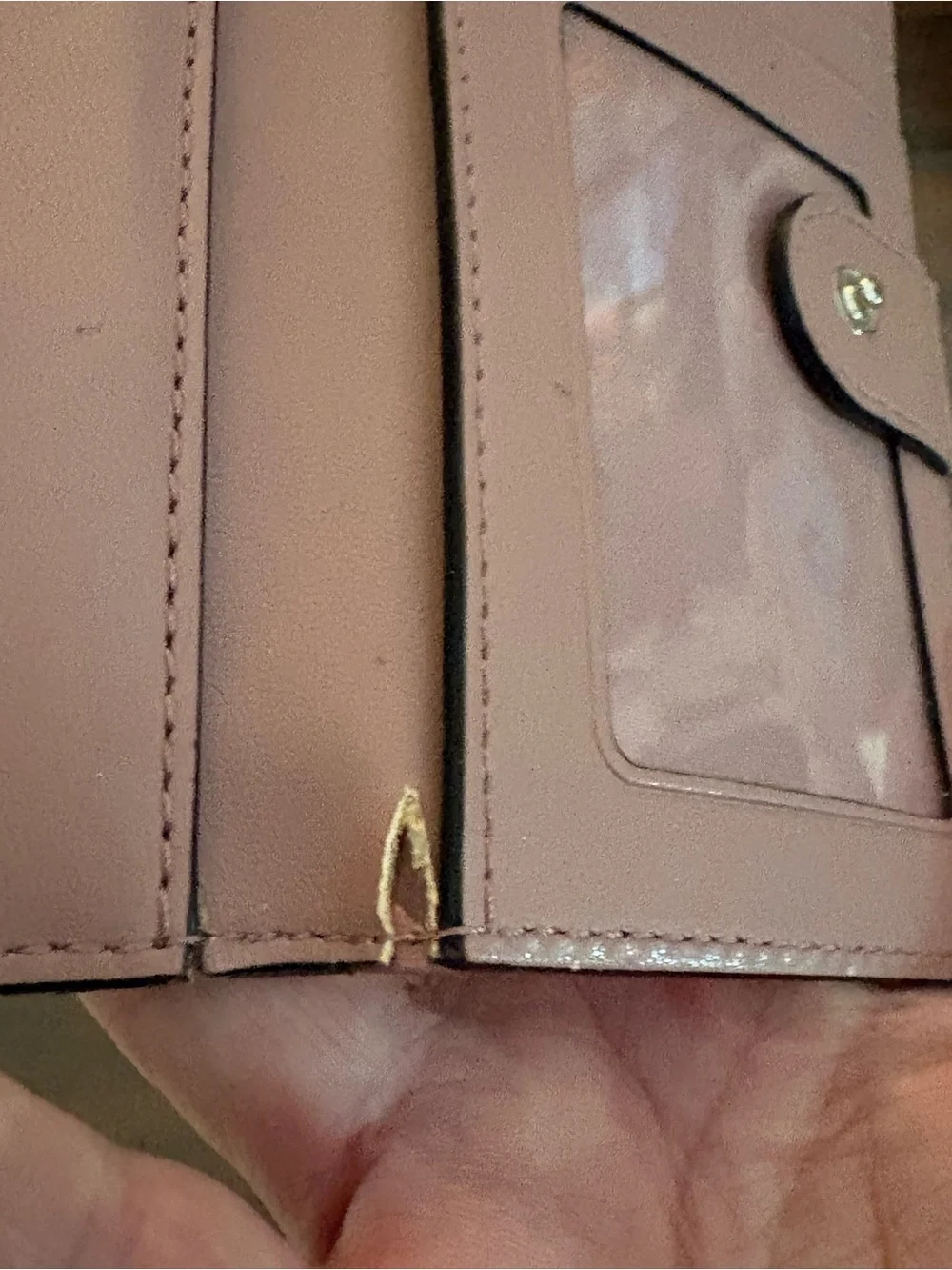 Kate Spade Pink Floral Zip Card Case Wallet with Keychain